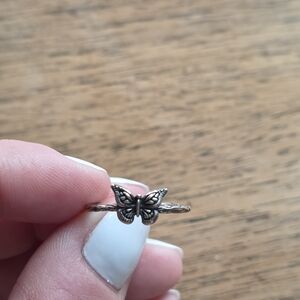 Silver Butterfly Ring
